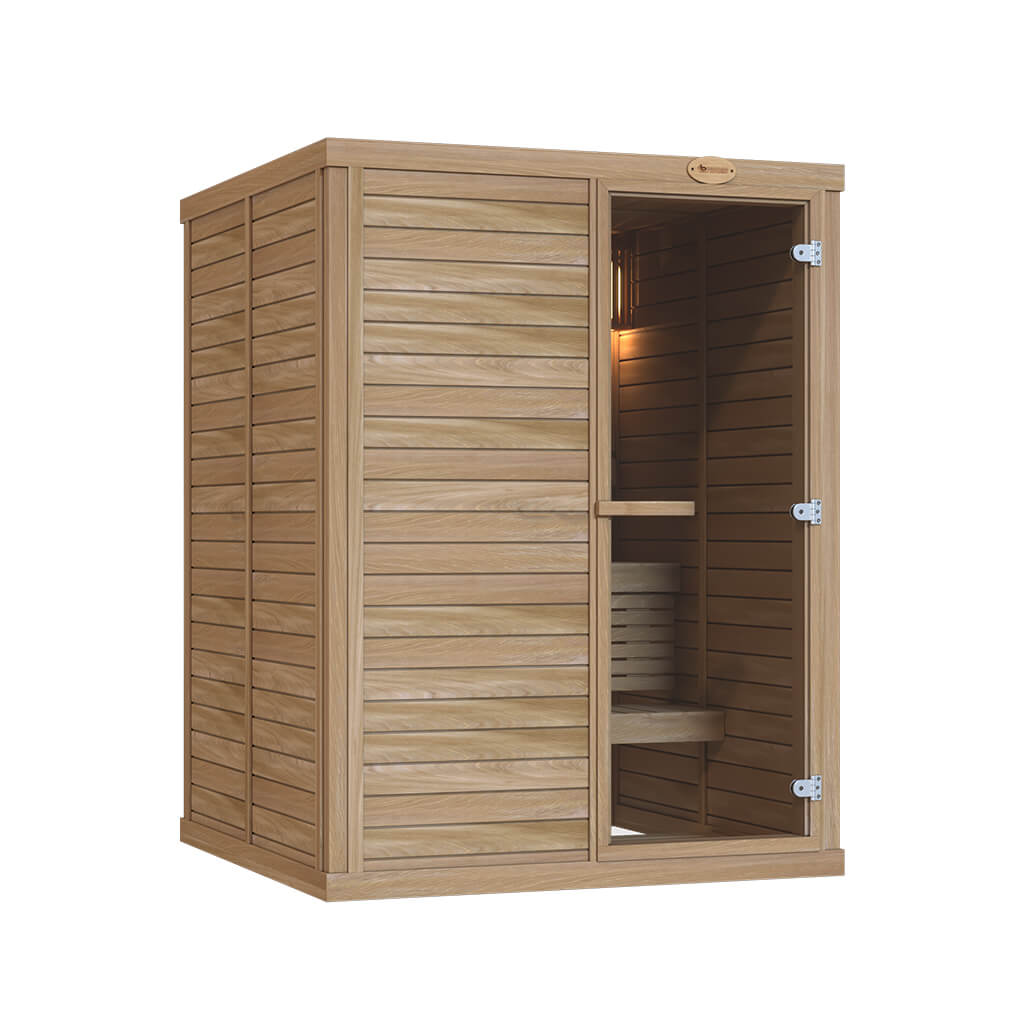 Clear Red Cedar Indoor Sauna Room – 1616 RL/LL For Sale at Orlando Sauna Dealer