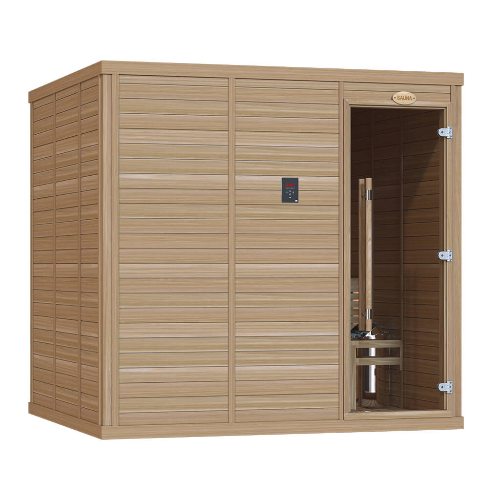 Clear Red Cedar Indoor Sauna Room – 2020 RL/LL For Sale at Orlando Sauna Dealer