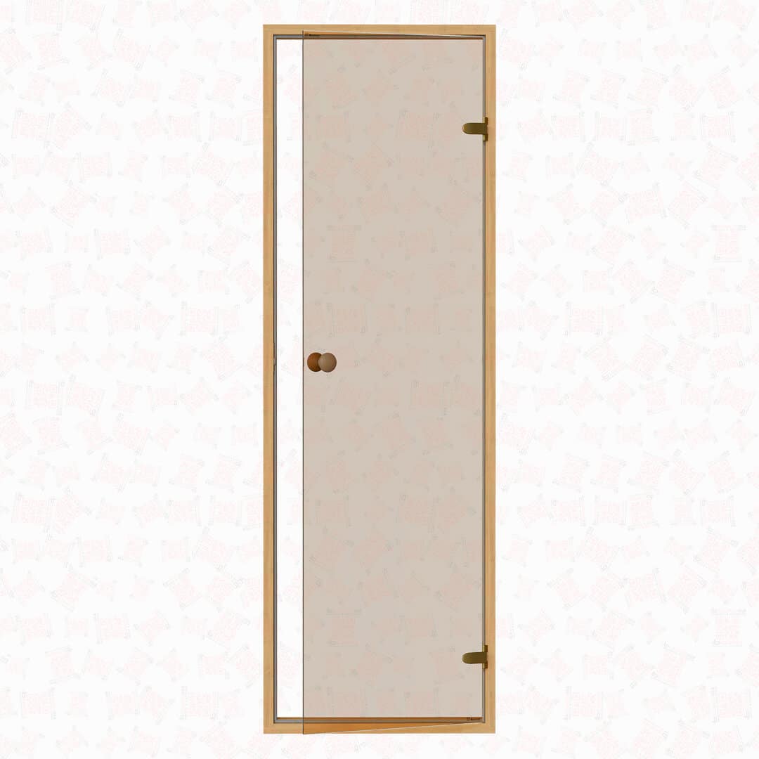 Alder Frame Door, Bronze Glass, 690×2103 mm (27 1/8″ x 83″) For Sale at Orlando Sauna Dealer
