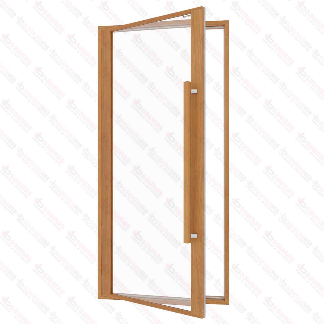ETNA Thermal Aspen Sauna Door – Clear Glass, 990×2103 mm (39″ x 82 3/4″) For Sale at Orlando Sauna Dealer