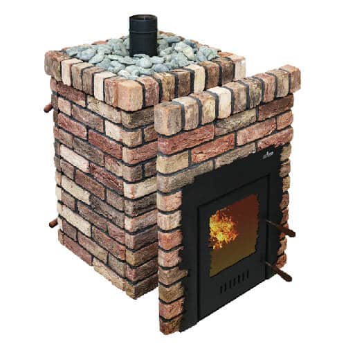 Grill’D Retro Long Wood-Burning Sauna Heater / Stove <br>Exterior Wood Loading For Sale at Orlando Sauna Dealer