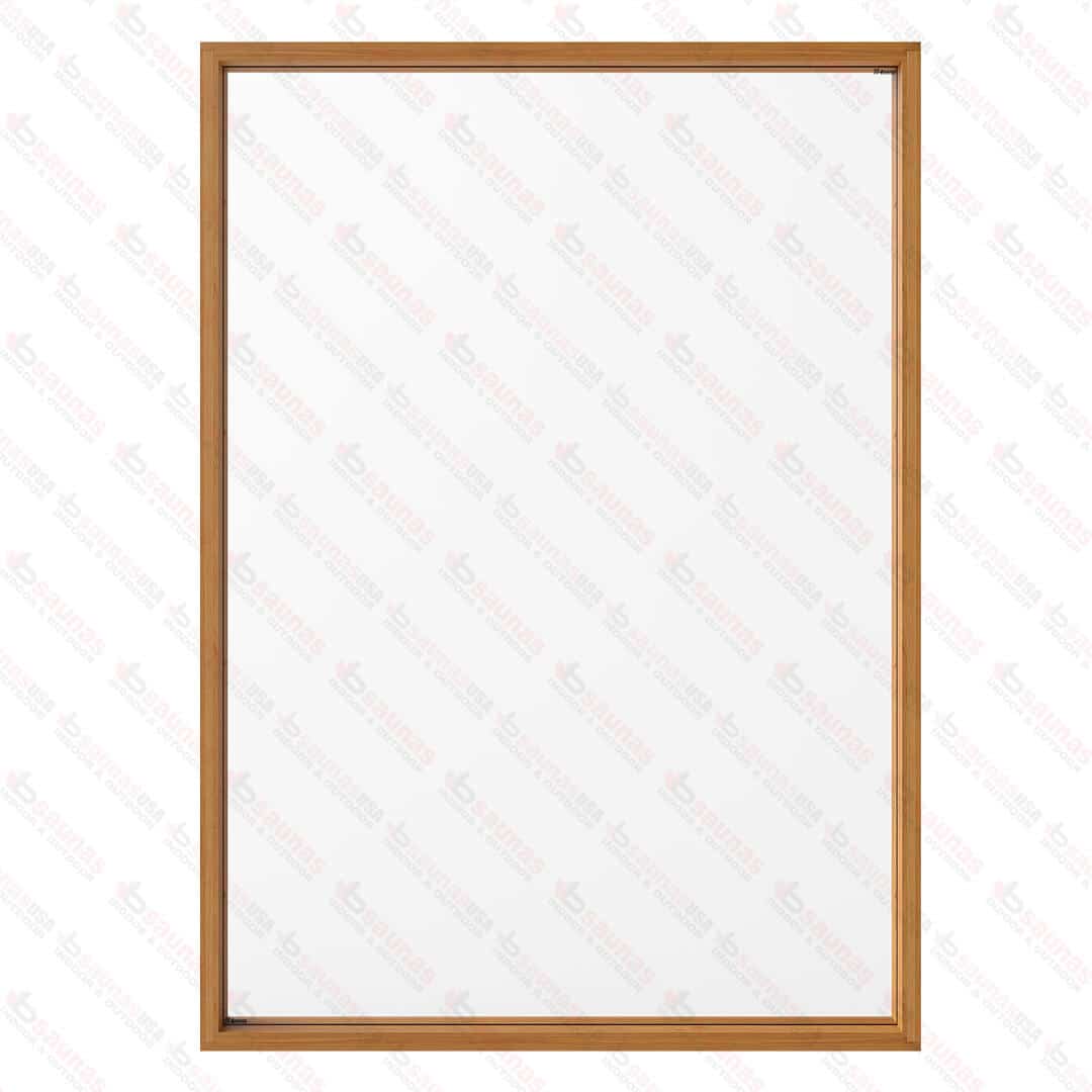 ETNA Thermo Aspen Framed Sauna Window, Clear Glass, 5×7 (1524×2134 mm) For Sale at Orlando Sauna Dealer