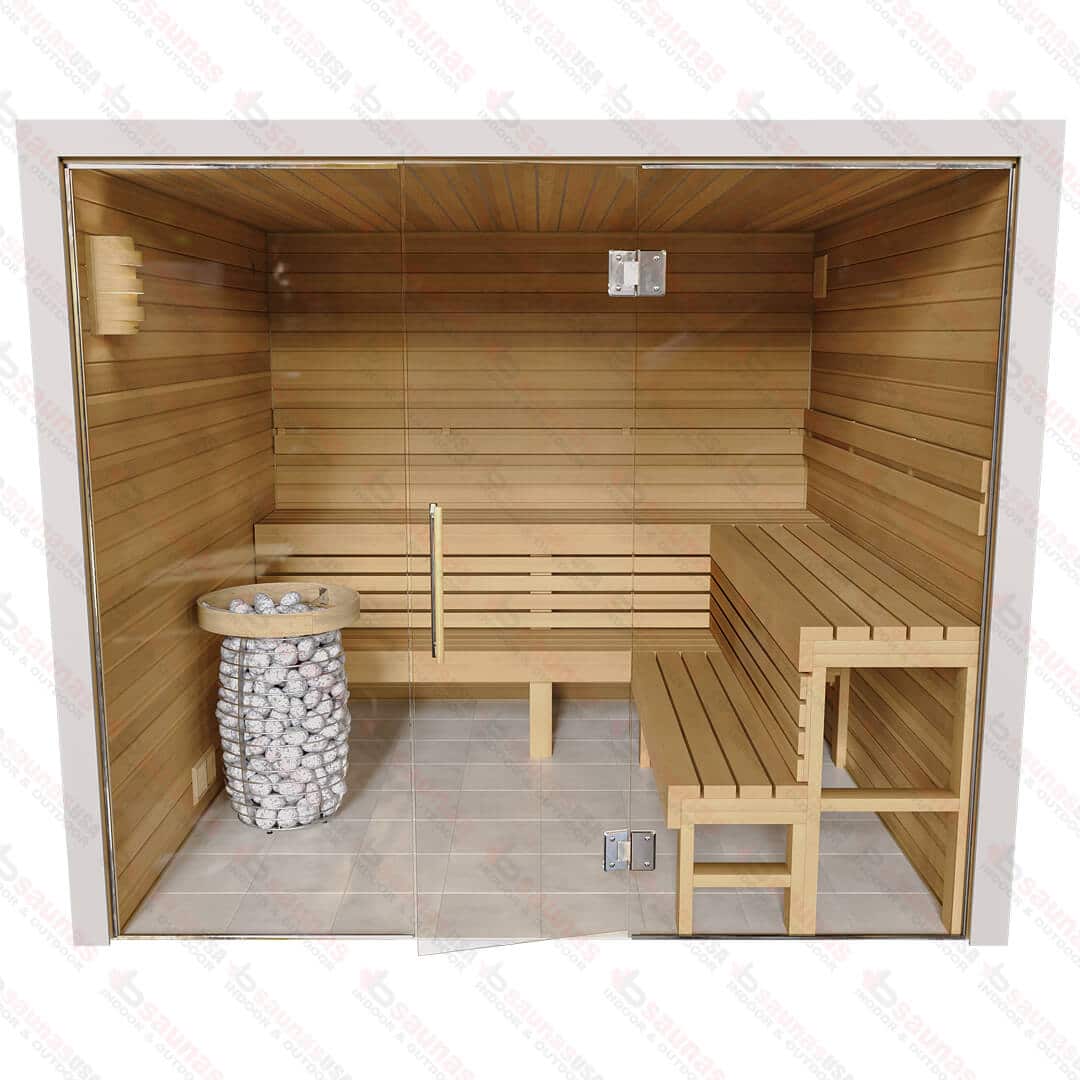 8x8x7 Custom Indoor Cedar Sauna Kit For Sale at Orlando Sauna Dealer - Image 15