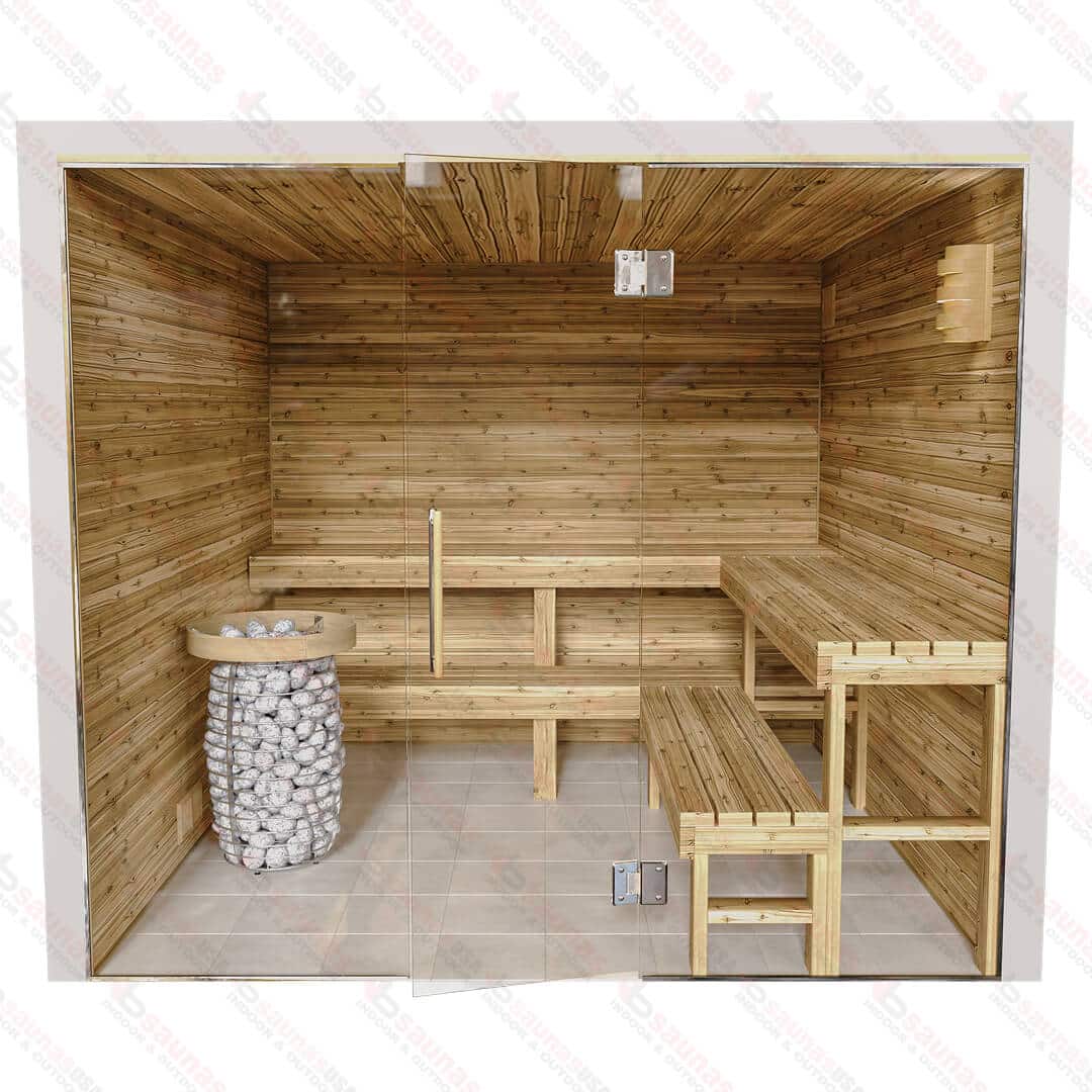 8x8x7 Custom Indoor Cedar Sauna Kit For Sale at Orlando Sauna Dealer - Image 13