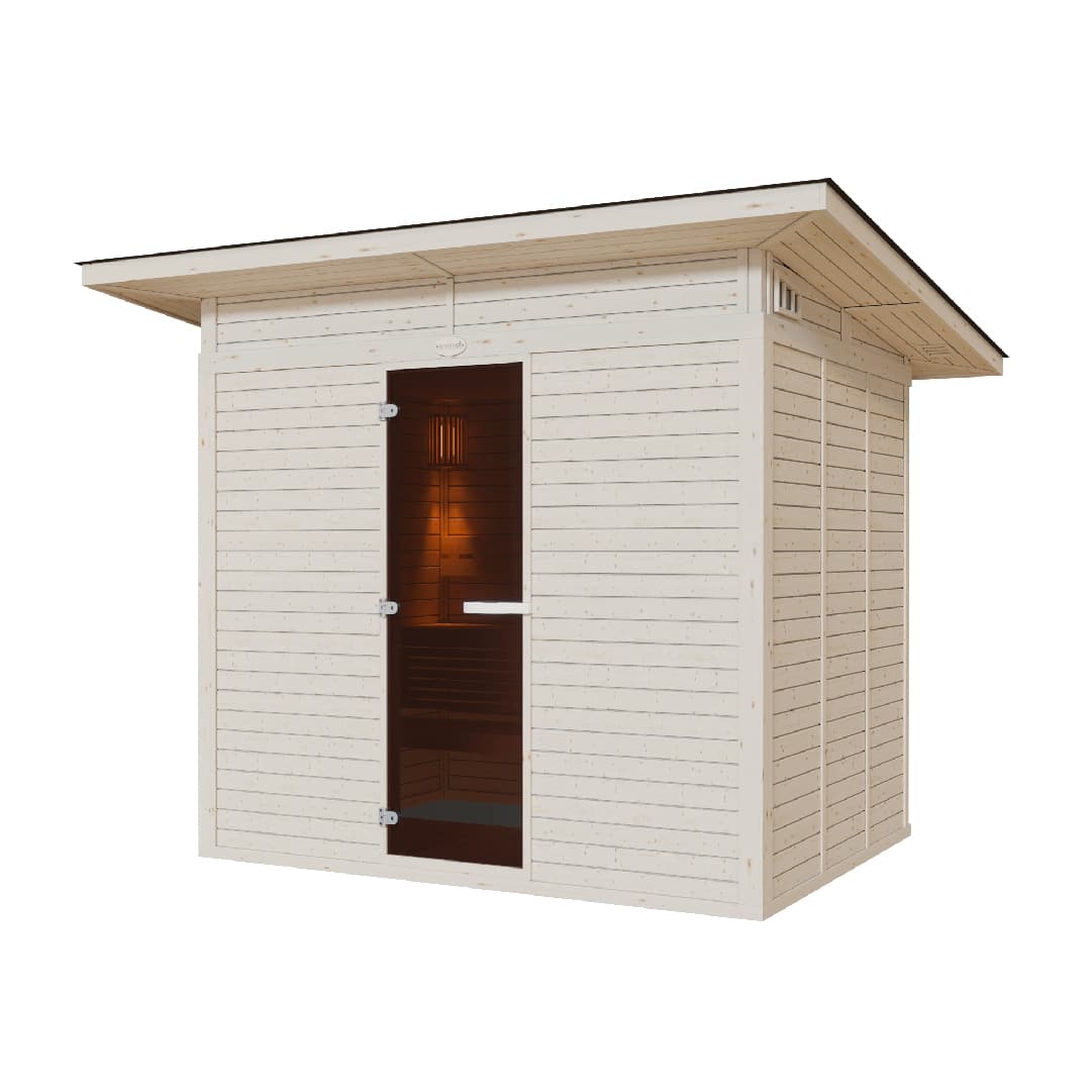 2026 RMS/LMS Spruce/Cedar Outdoor Prefab Sauna For Sale at Orlando Sauna Dealer
