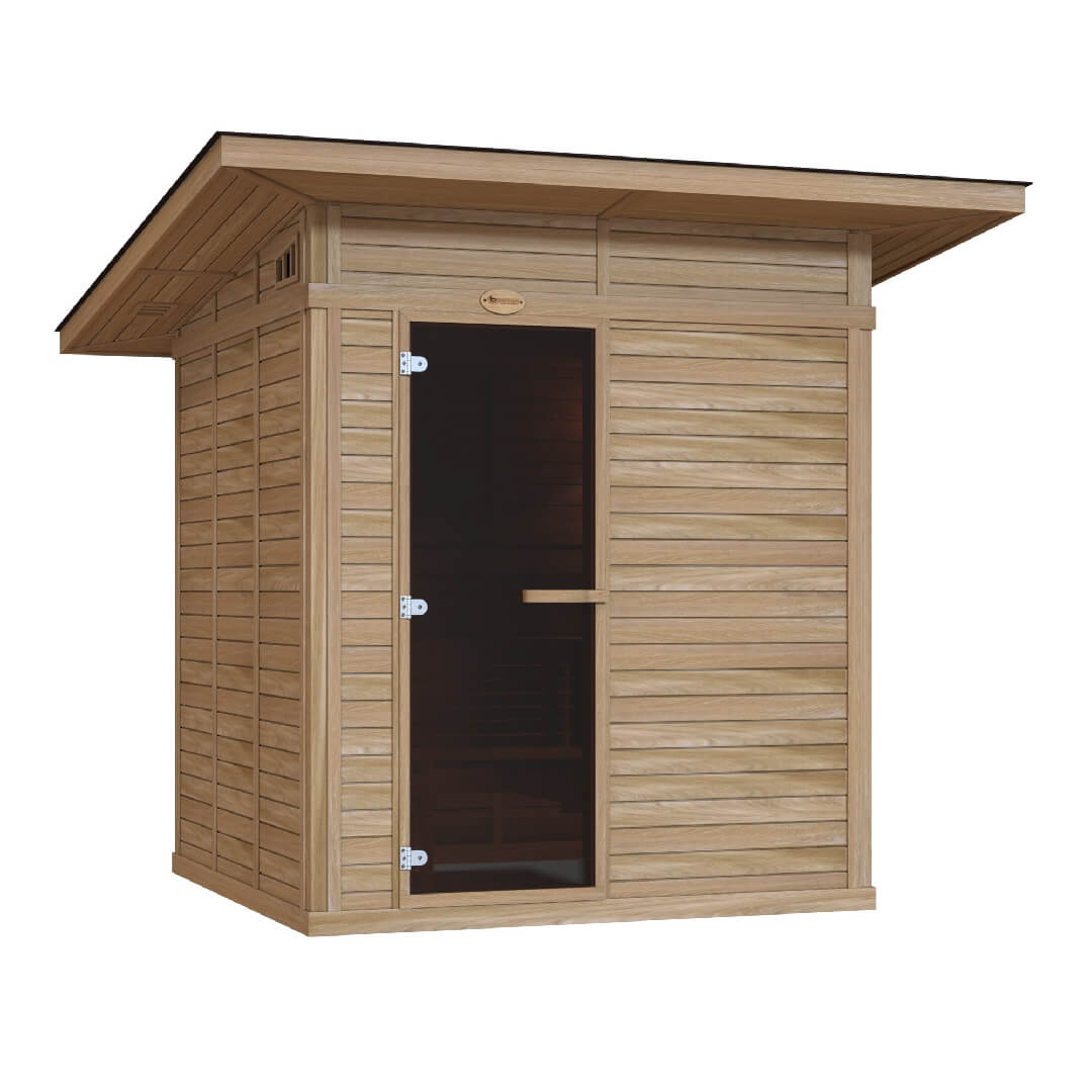 2020 RL/LL Spruce/Cedar Outdoor Prefab Sauna For Sale at Orlando Sauna Dealer - Image 4