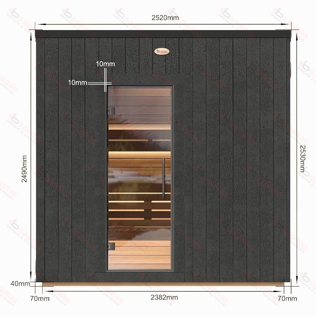 Ember M Deluxe Outdoor Cedar Sauna For Sale at Orlando Sauna Dealer - Image 11