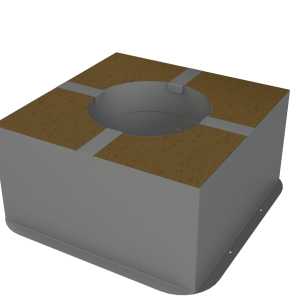 Grill’D Through-The-Ceiling fire protection insulated unit, 490 mm x 490 mm For Sale at Orlando Sauna Dealer