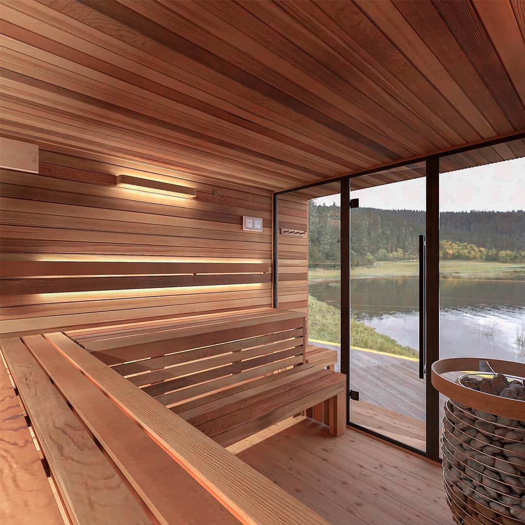 Kubik L Deluxe Outdoor Cedar Sauna For Sale at Orlando Sauna Dealer - Image 11