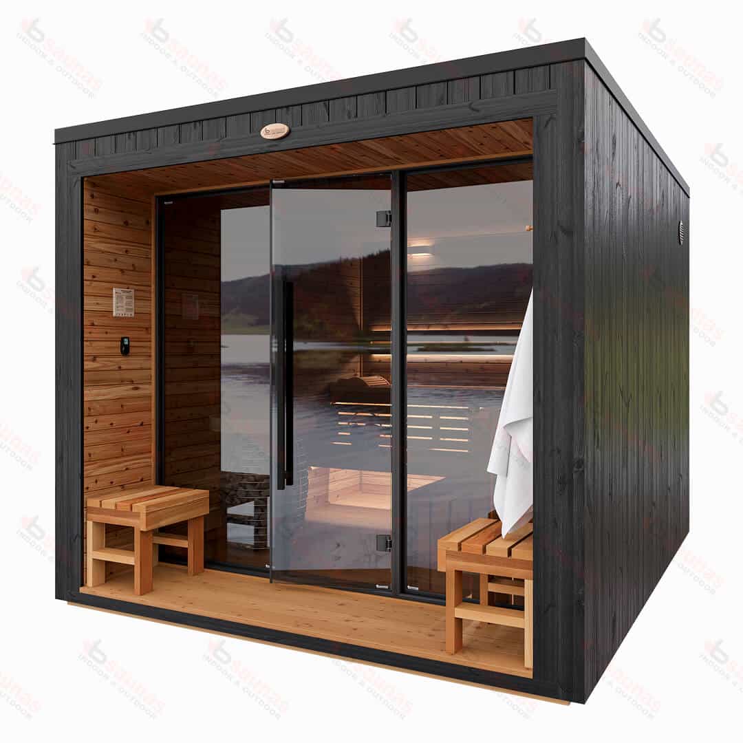 Kubik L Deluxe Outdoor Cedar Sauna For Sale at Orlando Sauna Dealer - Image 4