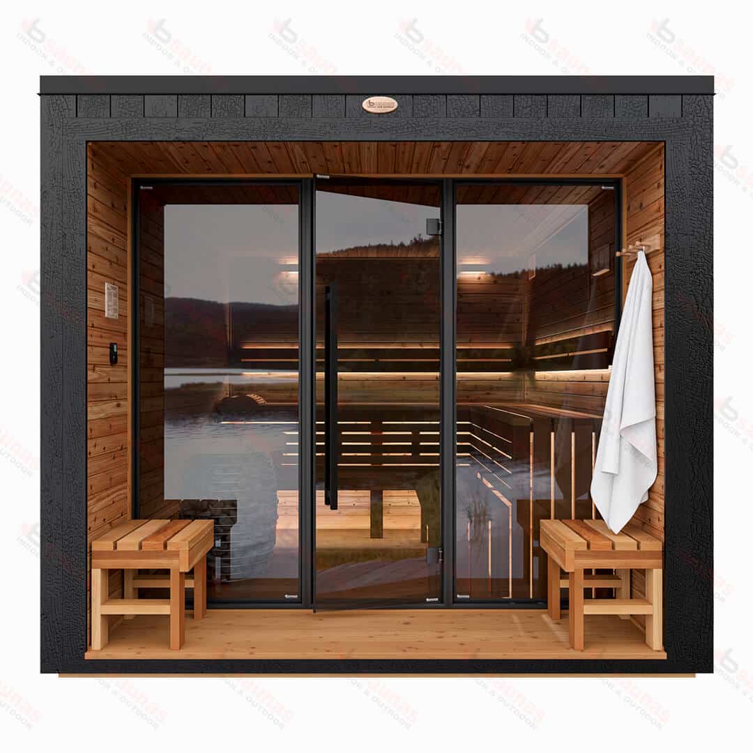 Kubik L Deluxe Outdoor Cedar Sauna For Sale at Orlando Sauna Dealer - Image 2