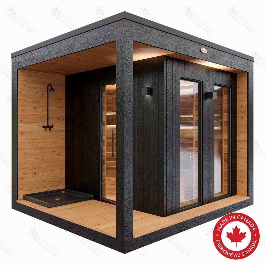 Nova S Deluxe Outdoor Cedar Sauna For Sale at Orlando Sauna Dealer