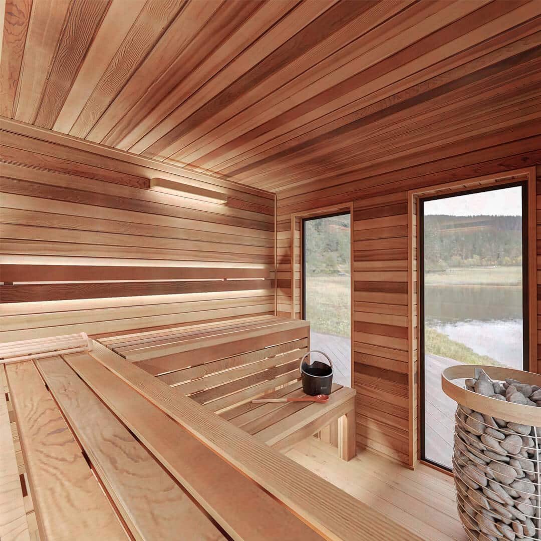 Nova M Deluxe Outdoor Cedar Sauna For Sale at Orlando Sauna Dealer - Image 12