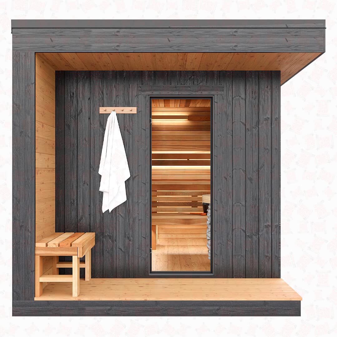 Nova M Deluxe Outdoor Cedar Sauna For Sale at Orlando Sauna Dealer - Image 8