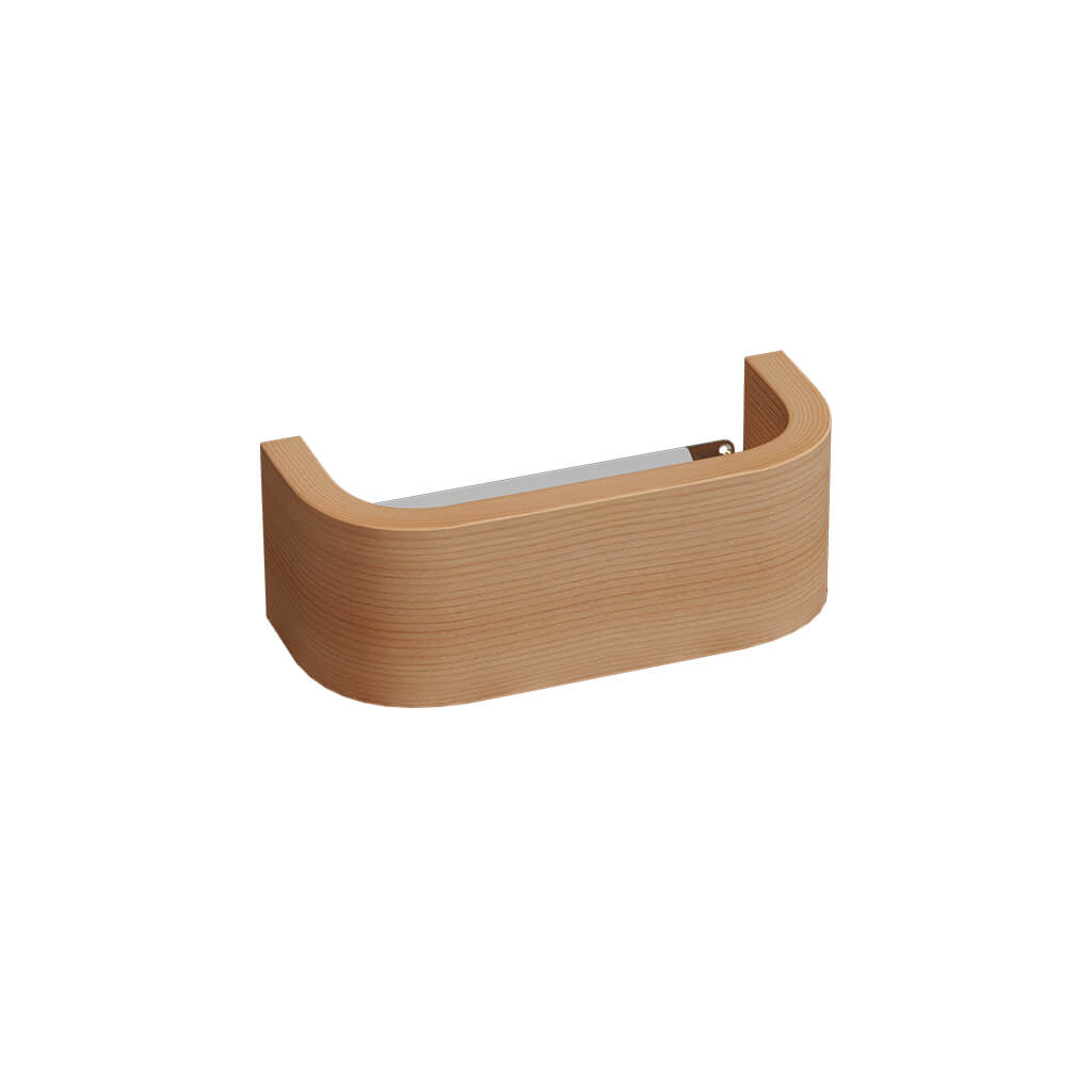 Curve LED Sauna Wall Light with Cedar Cover – 240 mm For Sale at Orlando Sauna Dealer