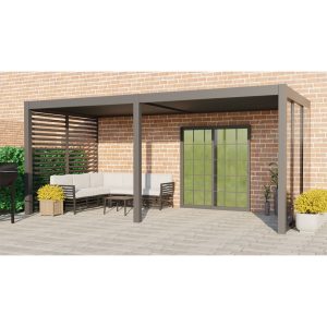 Wall Mounted Remanso Electric Louvered Pergola 3x6m For Sale
