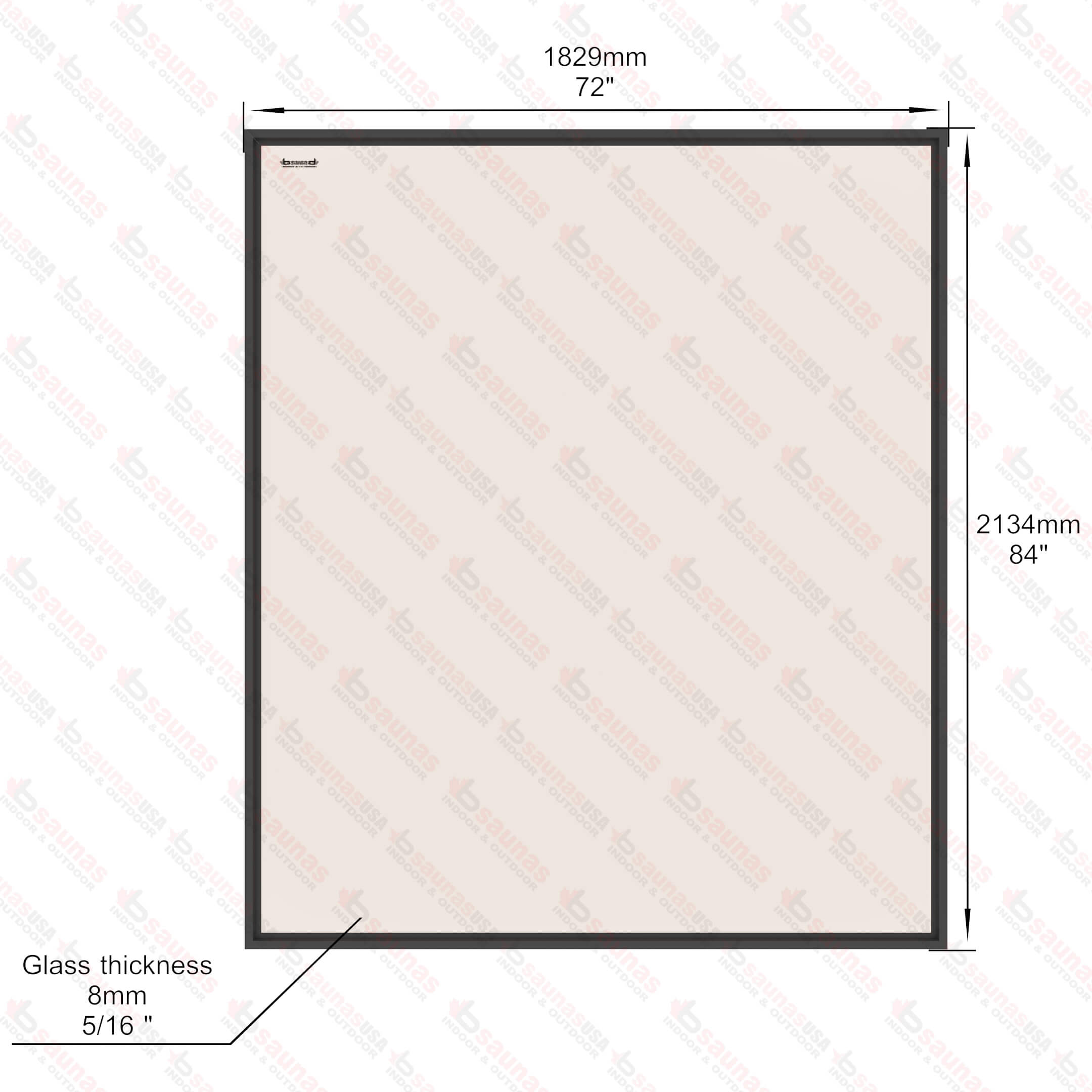 Aluminum Framed Window, Bronze Glass, 6×7 (1829×2134 mm) For Sale at Orlando Sauna Dealer - Image 3