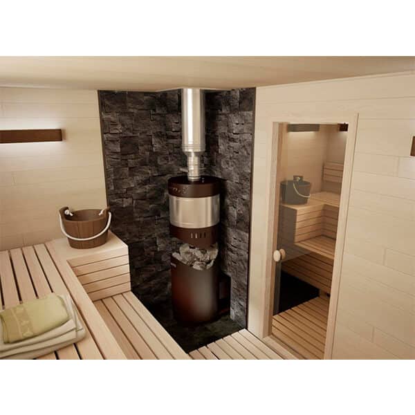 Grill’D Aurora Trio Window Wood-Burning Sauna Heater / Stove <br>Exterior Wood Loading For Sale at Orlando Sauna Dealer - Image 3