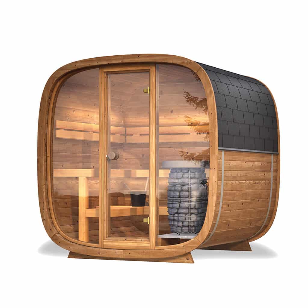 Leil Dice Solo Outdoor Sauna (5 Person) For Sale at Orlando Sauna Dealer
