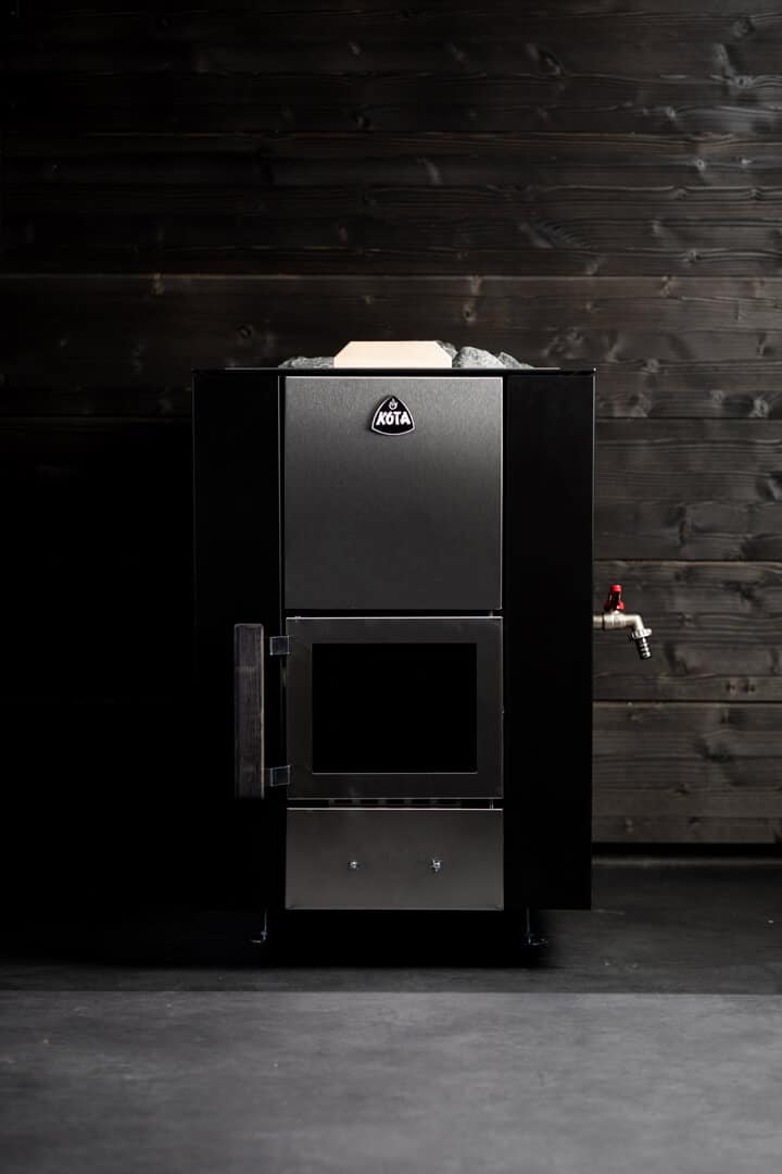 Narvi Kuru 20 VSE Wood-Burning Sauna Stove with Water Tank For Sale at Orlando Sauna Dealer - Image 6