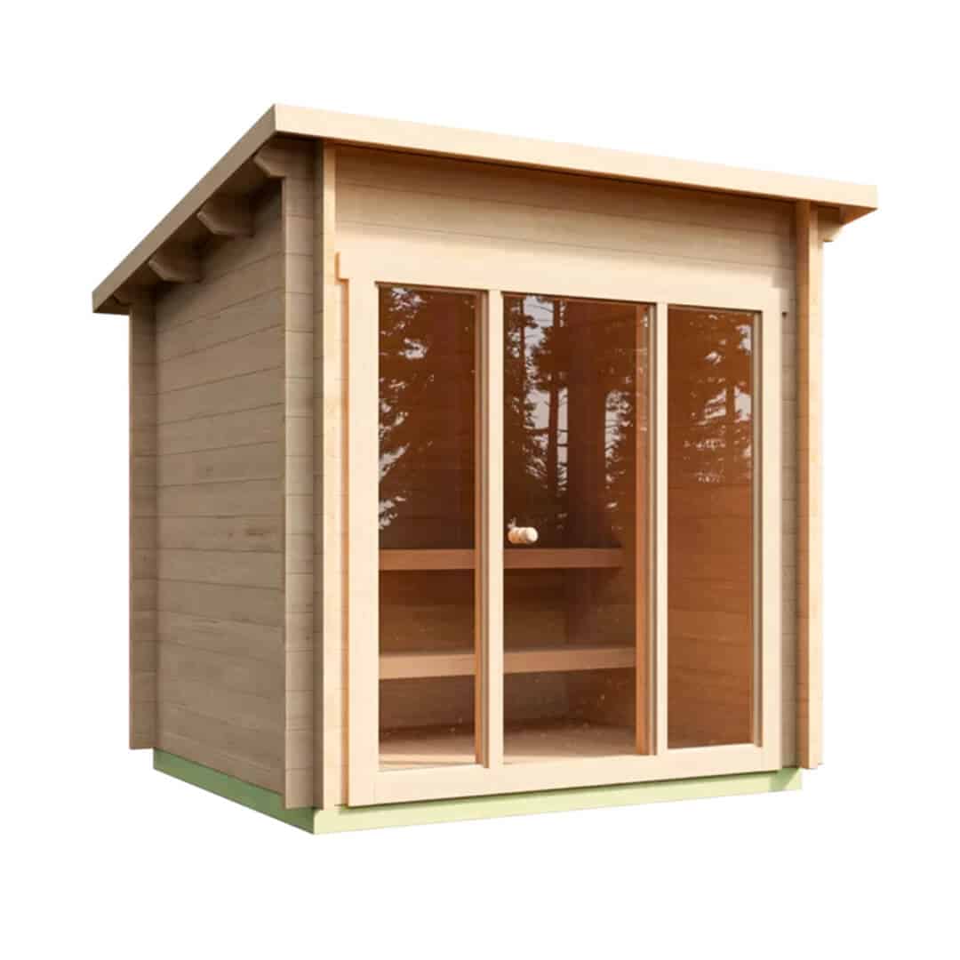 Halden XXS Square Log Sauna For Sale at Orlando Sauna Dealer