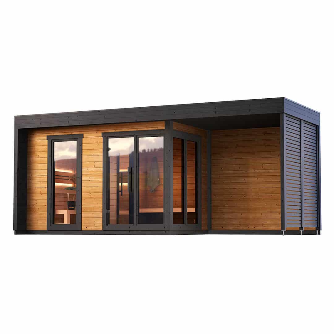Leil Patio L Plus Outdoor Sauna (5 Person) For Sale at Orlando Sauna Dealer