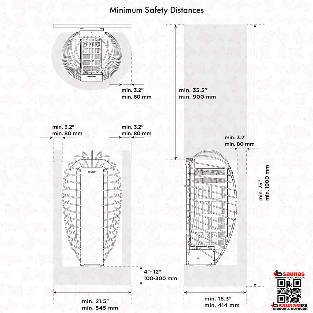 Harvia Spirit 8 kW Electric Sauna Heater For Sale at Orlando Sauna Dealer - Image 5